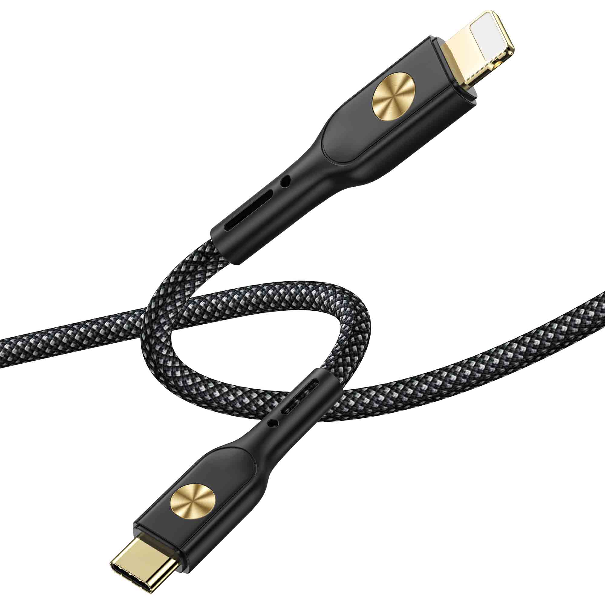Wi-C035 Walker series 30W PD fast charging woven data cable C-L